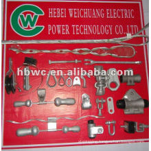 fiber optical cable accessories, drop cable clamp for pole